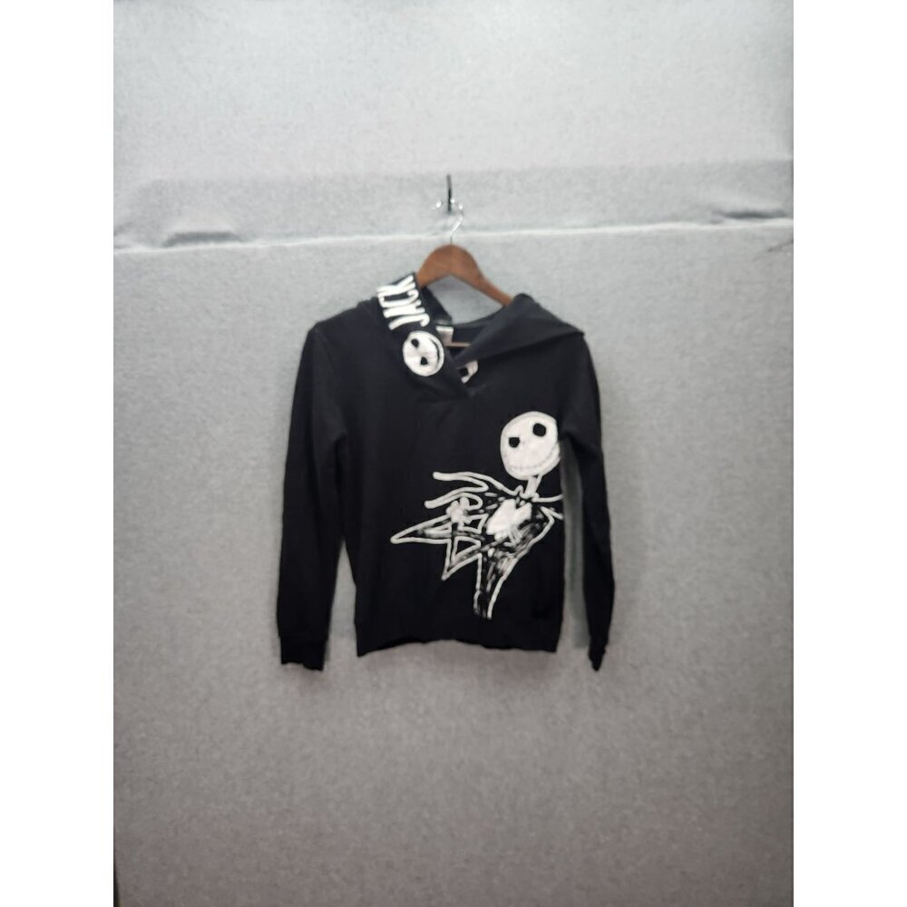 Disney‎ Nightmare Before Christmas Youth Hoodie XL Black Jack Skellington Design